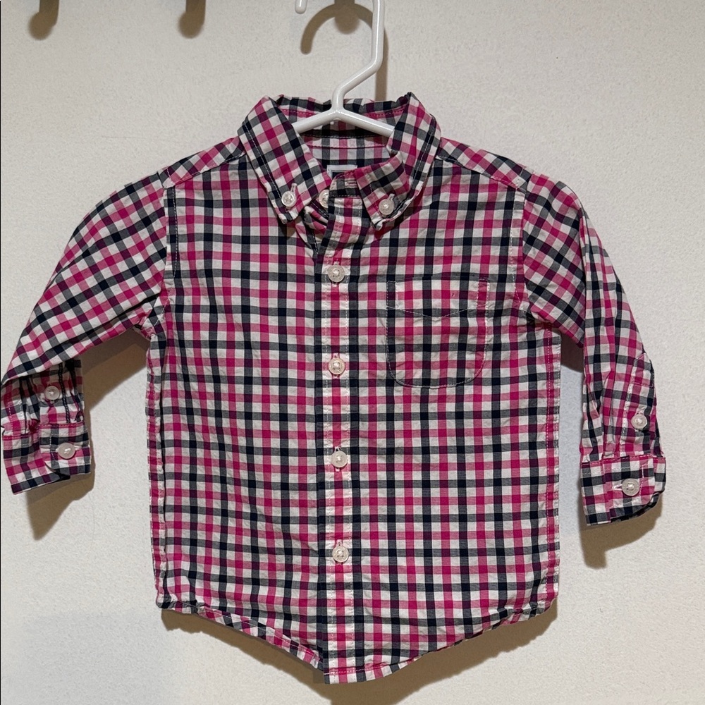 Janie and Jack Plaid buttondown Shirt